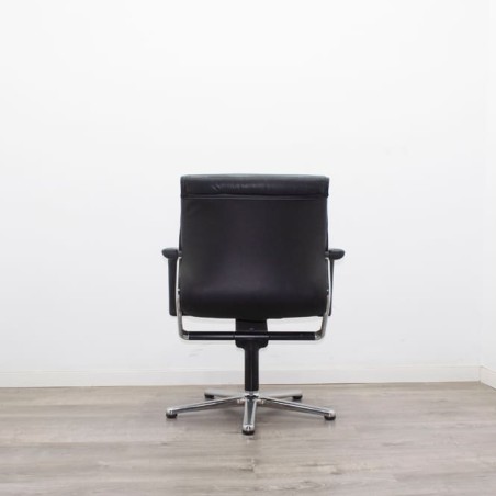 Silla confidente giratoria napel negro con topes