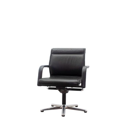 Silla confidente giratoria napel negro con topes