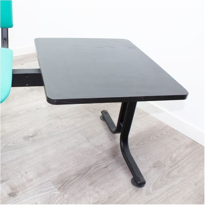 Bancada de 3 plazas en verde y con mesa de 218cm