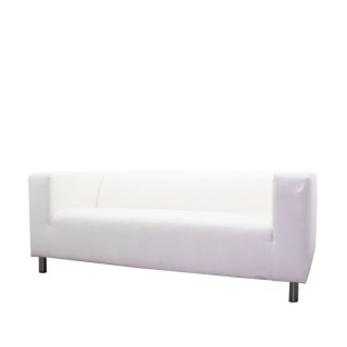 Sofá de 3 plazas en blanco de napel