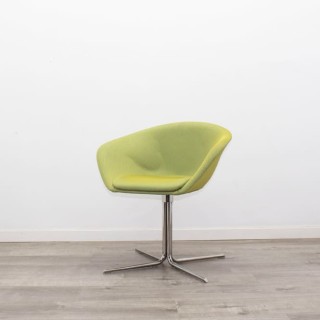 Sillón de espera giratorio en verde lima 2