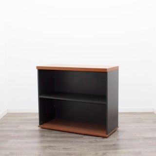 Armario bajo diáfano peral y gris antracita de 90cm 2