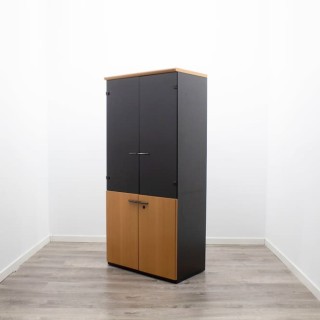 Armario alto con puertas de cristal altas 80cm 2