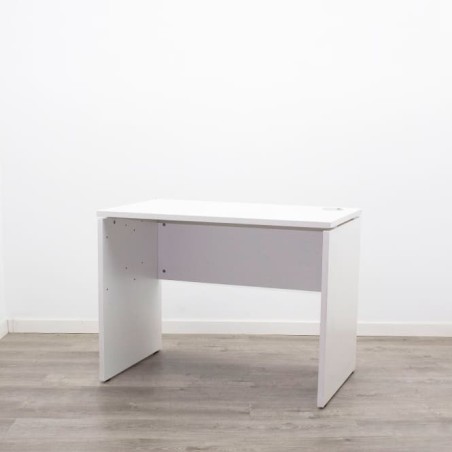 Mesa operativa auxiliar blanca con pata panel(varias medidas)