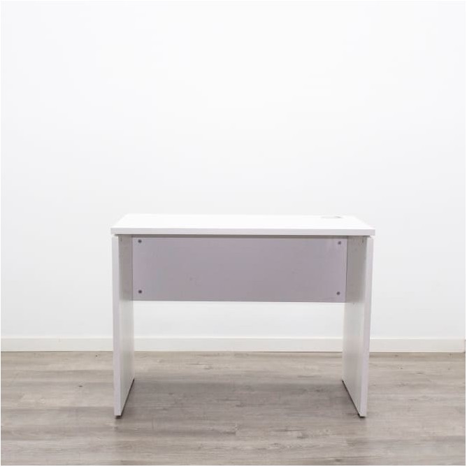 Mesa operativa auxiliar blanca con pata panel(varias medidas)