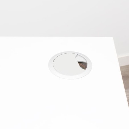 Mesa operativa auxiliar blanca con pata panel(varias medidas)