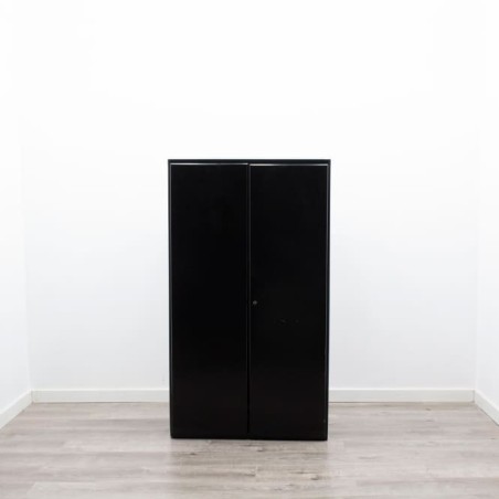 Armario medio todo puerta en negro de 74cm
