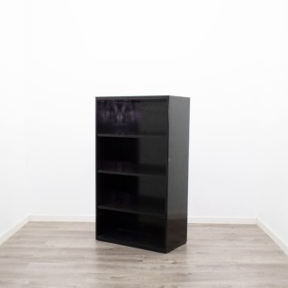 Armario medio diáfano en negro de 74cm 2