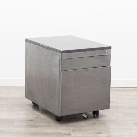 Cajonera metálica gris de cajón y archivo