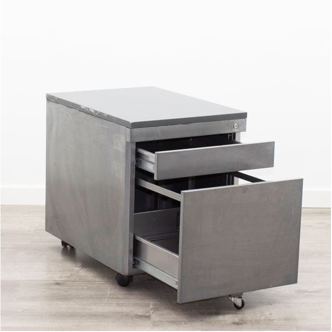 Cajonera metálica gris de cajón y archivo