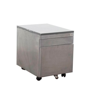 Cajonera metálica gris de cajón y archivo