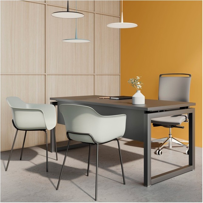 Mesa dirección con o sin mueble auxiliar Q BOK 4