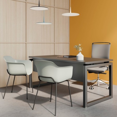 Mesa dirección con o sin mueble auxiliar Q BOK 4