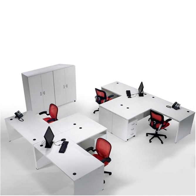 Mesa operativa Euro 2000 pata panel con o sin ala
