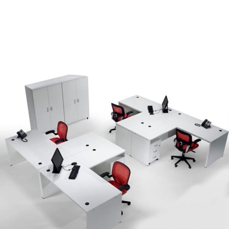 Mesa operativa Euro 2000 pata panel con o sin ala