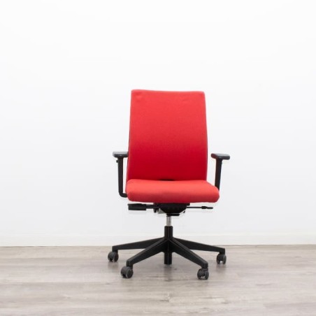 Silla operativa roja sistema sincro
