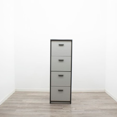 Archivador melamina en gris claro con 4 cajones de 45cm