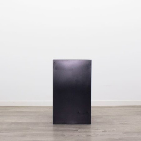 Archivador metálico bajo de 2 cajones negros de 41cm