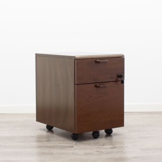 Cajonera cajón y archivo en nogal 2