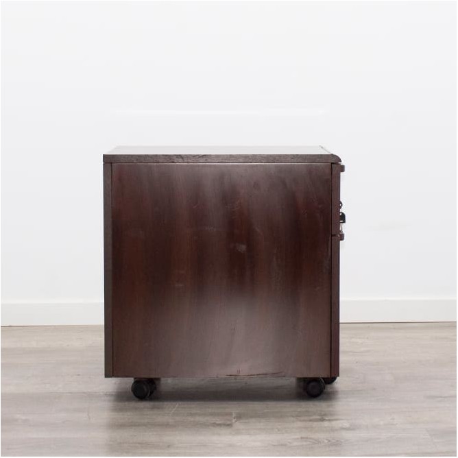 Cajonera cajón y archivo en nogal