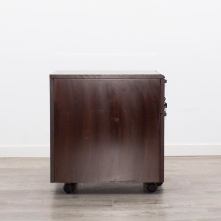 Cajonera cajón y archivo en nogal