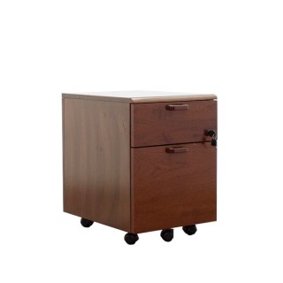 Cajonera cajón y archivo en nogal