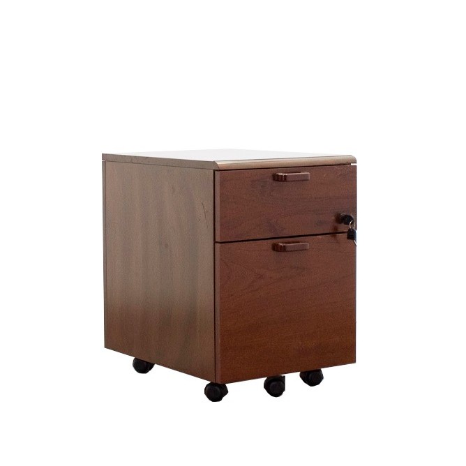 Cajonera cajón y archivo en nogal