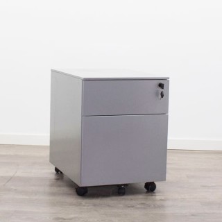 Cajonera metálica cajón y archivo en gris 2