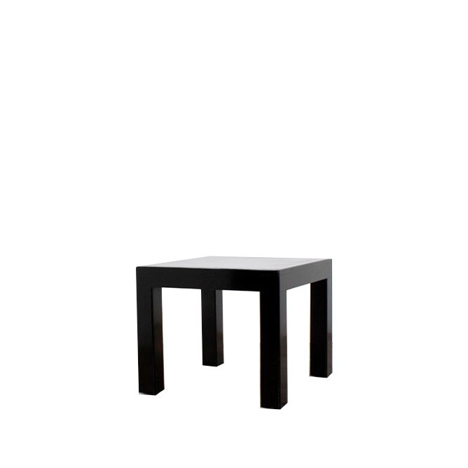 Mesa de rincón baja en negro lacado