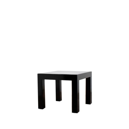 Mesa de rincón baja en negro lacado