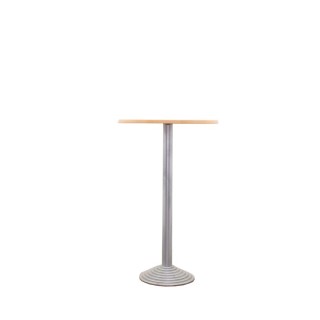 Mesa cafetería alta con tapa peral de 70cm