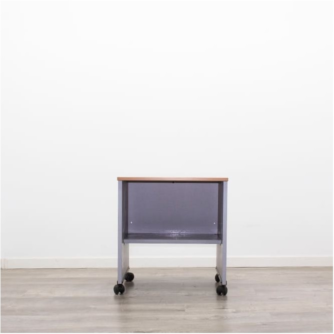 Mesa auxiliar con ruedas y balda en gris o negra