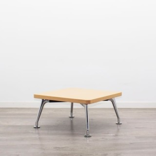 Mesa de rincón en haya con patas cromadas 2