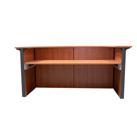 Mostrador con mesa en melamina nogal