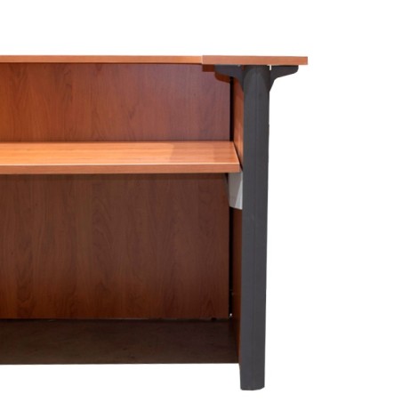 Mostrador con mesa en melamina nogal