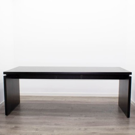 Mesa dirección en negro pata panel de 200cm