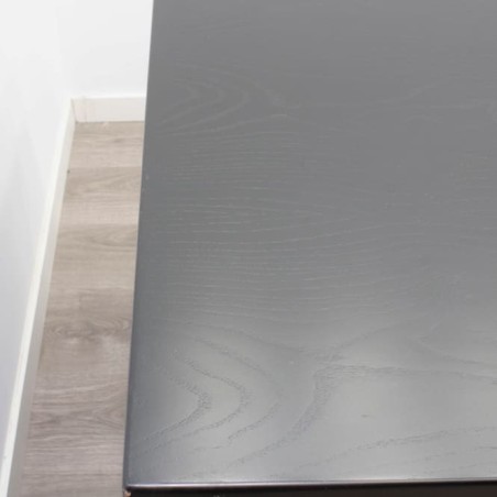 Mesa dirección en negro pata panel de 200cm