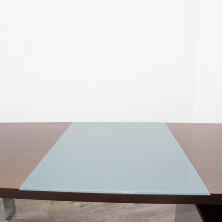 Mesa dirección con cajonera en wengué de 180cm