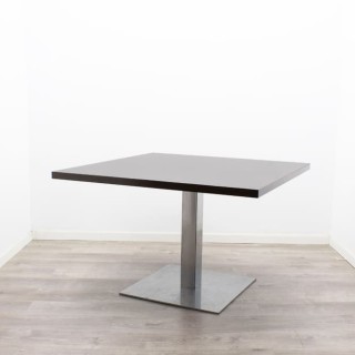 Mesa juntas wengué con base peana de 117cm 2