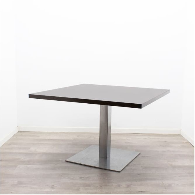 Mesa juntas wengué con base peana de 117cm