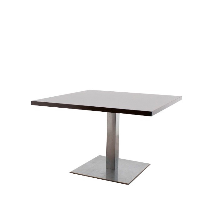 Mesa juntas wengué con base peana de 117cm