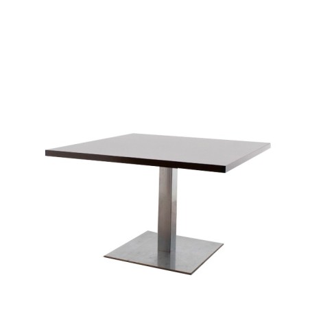 Mesa juntas wengué con base peana de 117cm