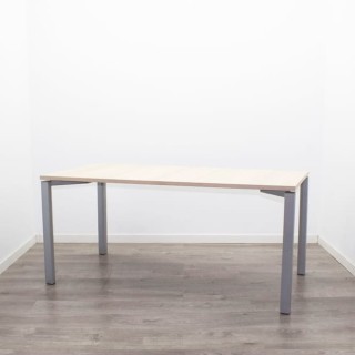 Mesa operativa color a elegir y estructura gris de 160cm 2