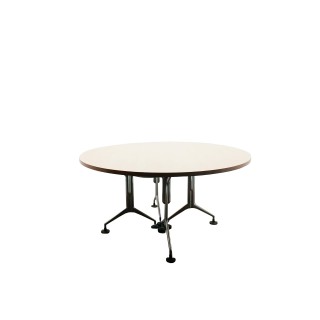 Mesa reunión redonda tapa en haya de 150cm