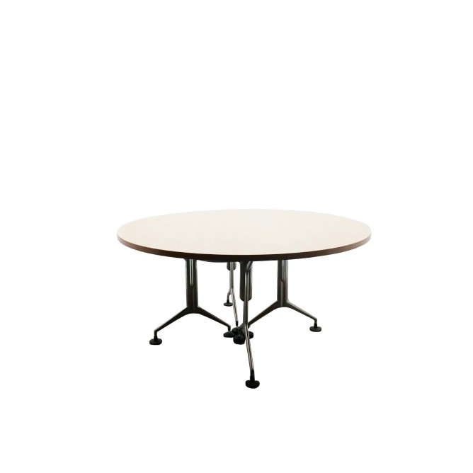 Mesa reunión redonda tapa en haya de 150cm