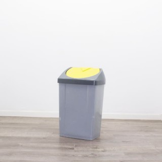 Papelera pvc con tapa de colores 2