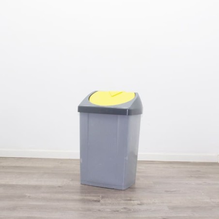 Papelera pvc con tapa de colores