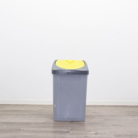 Papelera pvc con tapa de colores