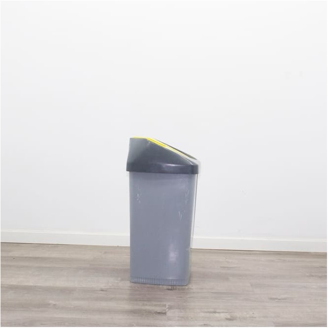 Papelera pvc con tapa de colores