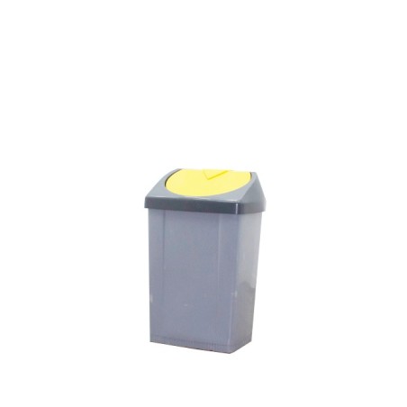 Papelera pvc con tapa de colores